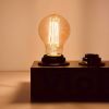 LED лампа янтарна FILAMENT А60 10W E27 2200K бронза