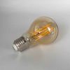 LED лампа янтарна FILAMENT А60 10W E27 2200K бронза