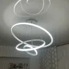 Люстра підвісна світлодіодна LATTE 75W білого кольору на три режима освітлення