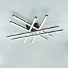 Світлодіодна люстру з пультом LINE ICE 6L RC 100 Вт Ø 80 см чорна