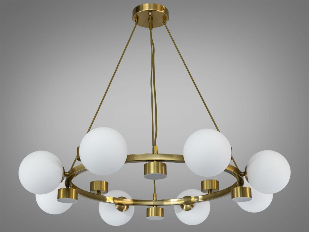 Люстра підвісна бронзова під лампу G9х8 шт LQ7131/8+8BR