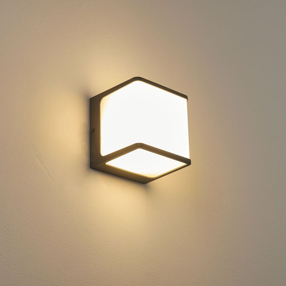 Світильник фасадний вуличний LED архітектурний світильник CUBE 8W 4200K IP65 чорний