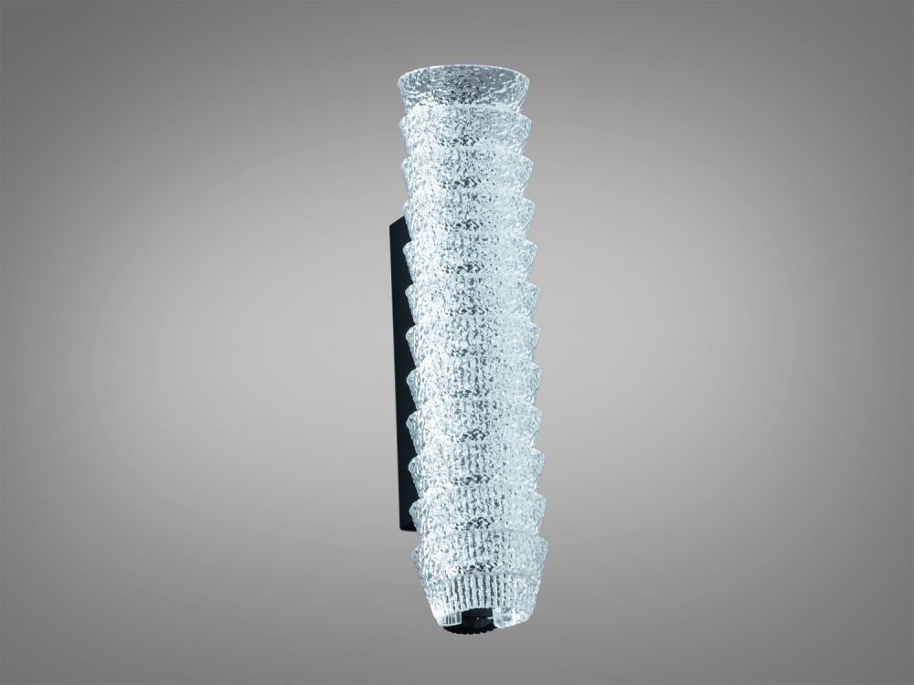 Настінне бра мінімалізм чорний LED 16 Вт Ø 31*7.5 см MD2509/300BK