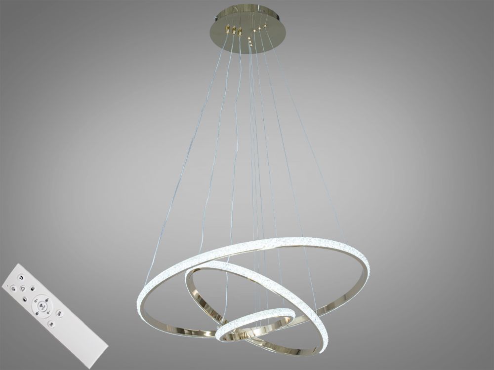 Люстра підвісна світлодіодна  MD77077-3G-600+400+200 dimmer