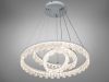 Підвісна сучасна біла LED люстра MD78201/600+400+200WH на 3 кільця