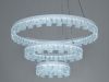 Підвісна сучасна біла LED люстра MD78201/600+400+200WH на 3 кільця