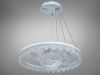 Підвісна сучасна біла LED люстра MD78201/600+400+200WH на 3 кільця