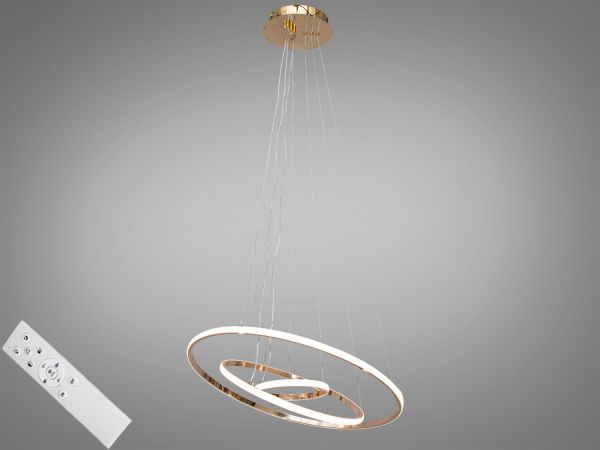 Люстра підвісна світлодіодна MD9079-3AG-600+400+200 dimmer