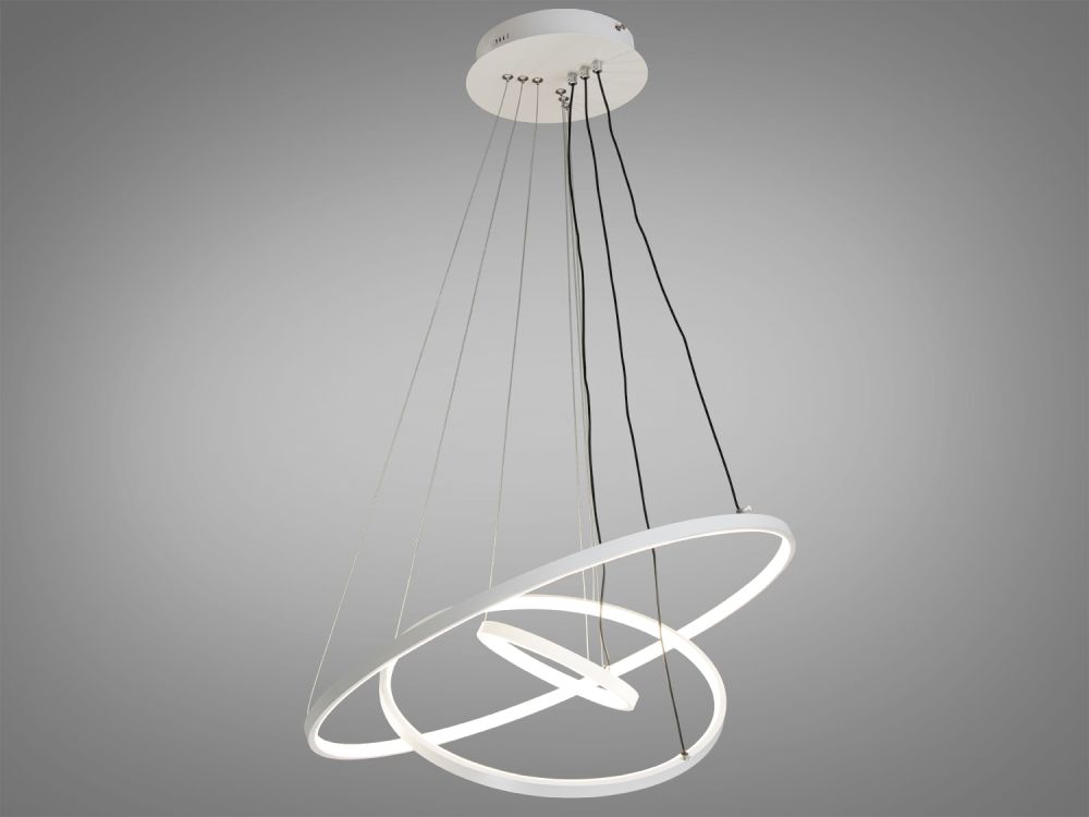 Люстра підвісна світлодіодна  MD9079-3WH-600+400+200 dimmer