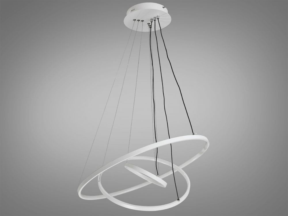 Люстра підвісна світлодіодна  MD9079-3WH-600+400+200 dimmer