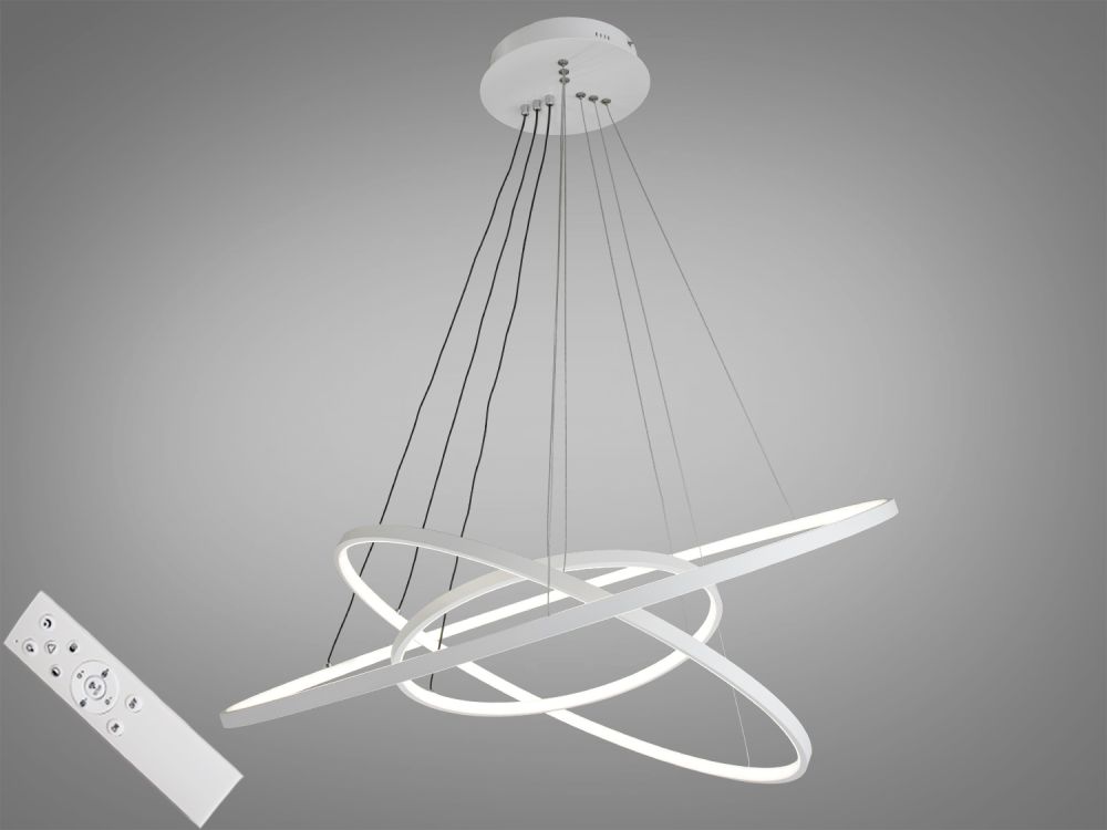 Люстра підвісна світлодіодна  MD9079-3WH-800+600+400 dimmer