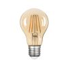 LED лампа янтарна FILAMENT А60 10W E27 2200K бронза