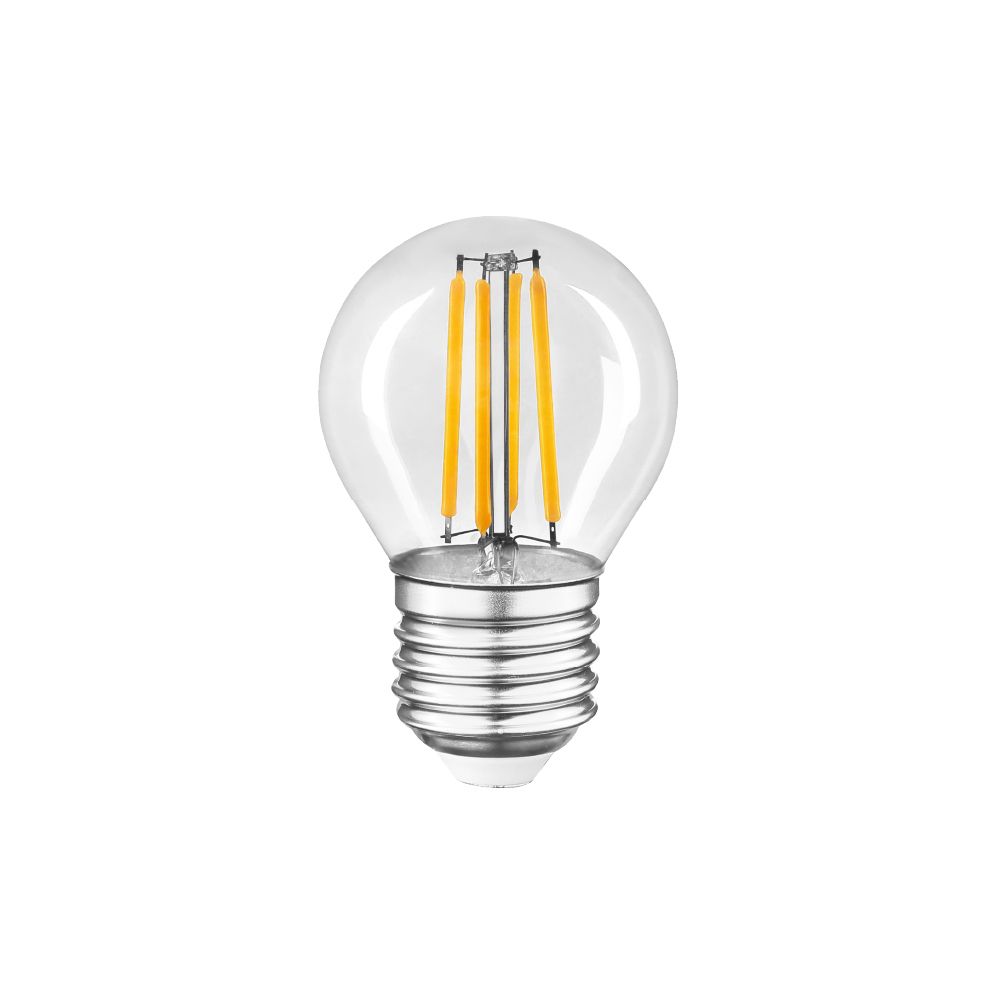 LED лампа FILAMENT G45 4W E27 4000K прозора