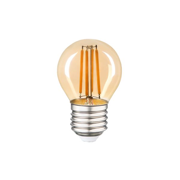 LED лампа бронзова FILAMENT G45 2W E27 2200K