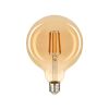 LED лампа янтарна FILAMENT G95 12W E27 2200K (бронза)