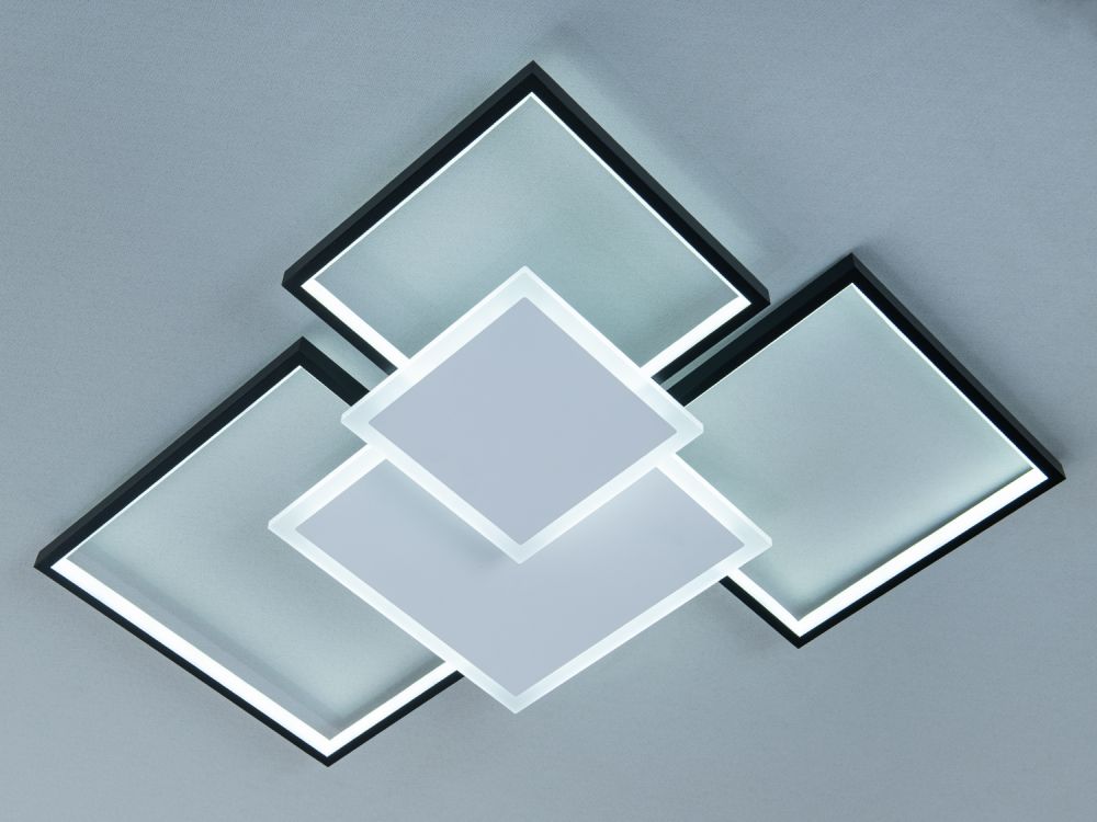 Світильник світлодіодний чорний MX2250/3WH+BK 100W Ø 66*54 см