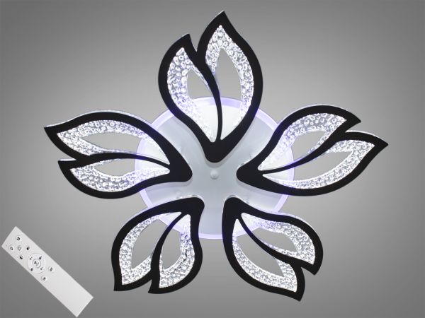 Світлодіодна люстра з пультом керування чорна MX2546/5BK LED 3color dimmer
