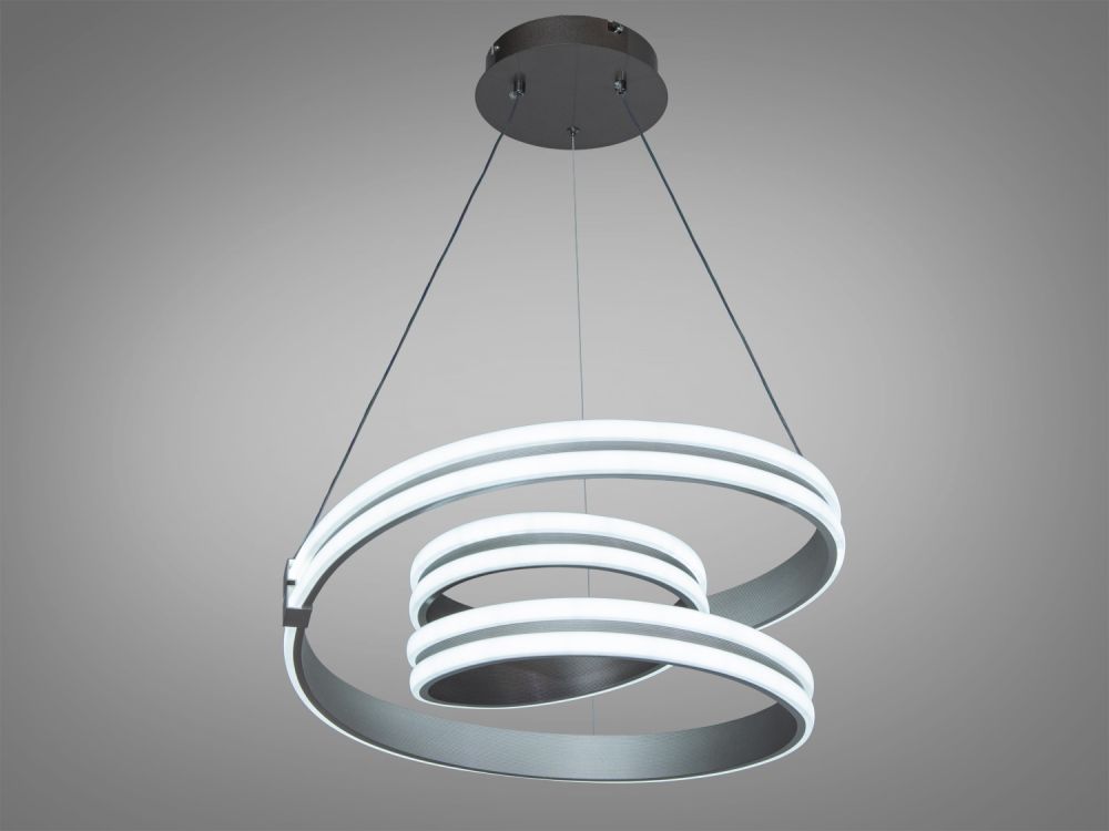 Підвісна коричнева LED люстра MX78093/1CF Ø 53 см