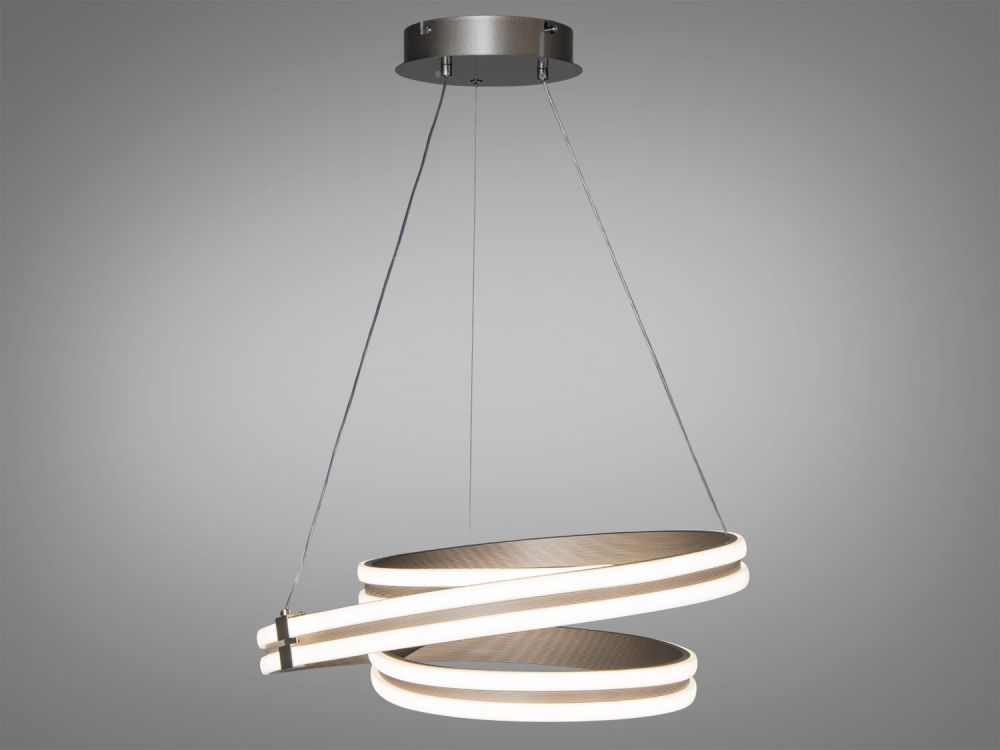 Підвісна коричнева LED люстра MX78093/1CF Ø 53 см