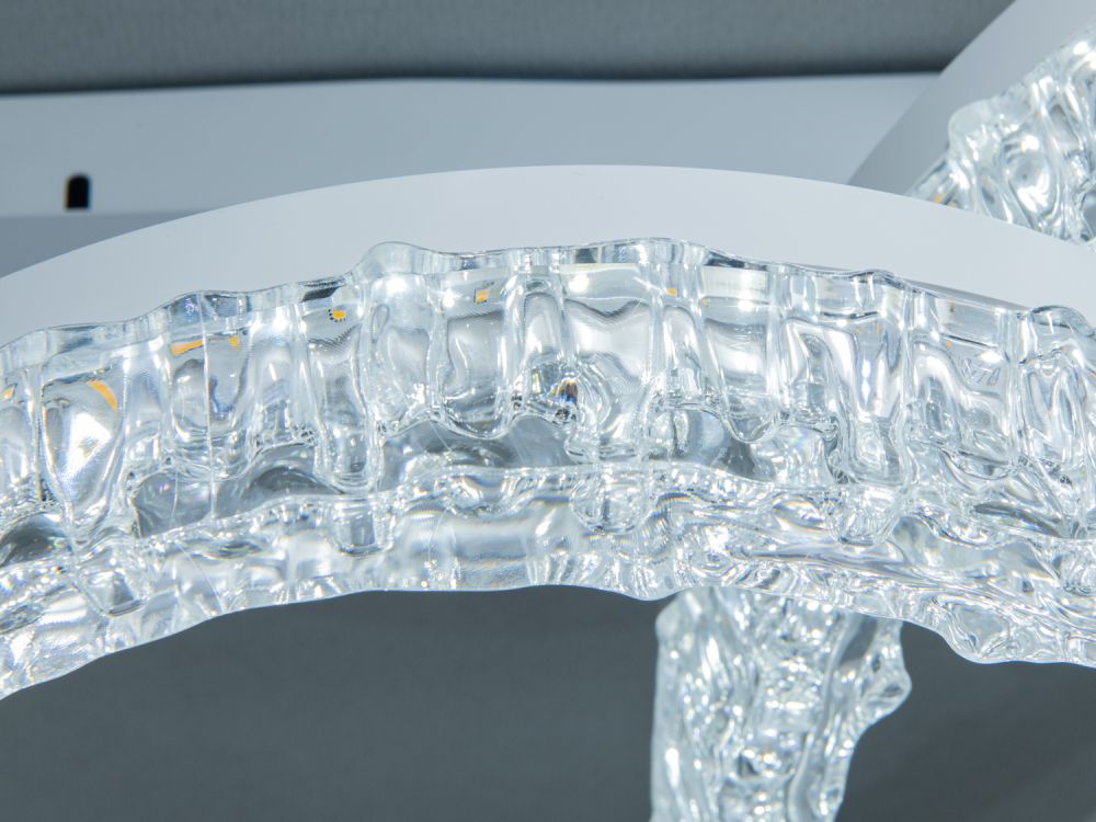 Стельова LED люстра MX78203/500+400+300WH біла 103W Ø 80*50 см