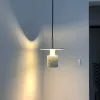 Підвісний білий бетонний світильник TERRAZZO CYLINDER 30 см