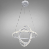 Підвісна біла LED люстра з пультом управління D8702/400-3WH Ø 40 см