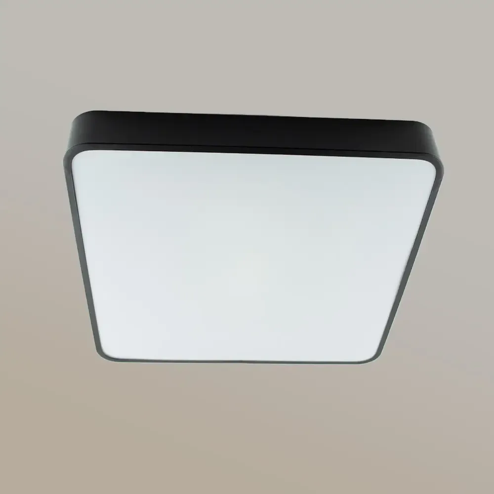 Світлодіодна люстра ONIX 90W квадрат чорного кольору