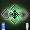 Люстра світлодіодна з пультом та додатком для телефону OVAL RGB 120W чорна