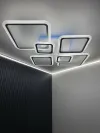Люстра світлодіодна біла з пультом та додатком для телефону OVAL RGB 120W