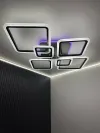 Люстра світлодіодна з пультом та додатком для телефону OVAL RGB 120W чорна