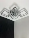 Люстра світлодіодна з пультом та додатком для телефону OVAL RGB 120W хром