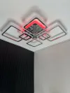 Люстра світлодіодна з пультом та додатком для телефону OVAL RGB 120W хром