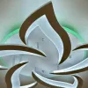 Люстра стельова світлодіодна біла з пультом RGB ELLA 52W Ø 60 см