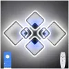 Люстра світлодіодна з пультом та додатком для телефону OVAL RGB 120W чорна