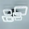 Люстра світлодіодна чорна з пультом та додатком для телефону OVAL ICE 80W чорна