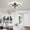 Музична LED люстра на пульті OVAL RGB MUSIC 80W 5S чорна