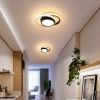Світильник світлодіодний настінно - стельовий 2390WH+BK в чорно-білому кольорі
