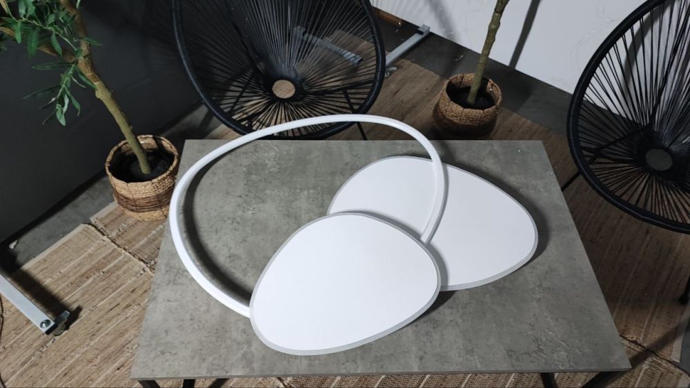 Стельова світлодіодна люстра Liny Led Lamp діаметром 100 см на 3 режими освітлення