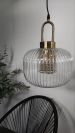 Світильник підвісний Fridi Lamps бронза прозорий Ø 20 см