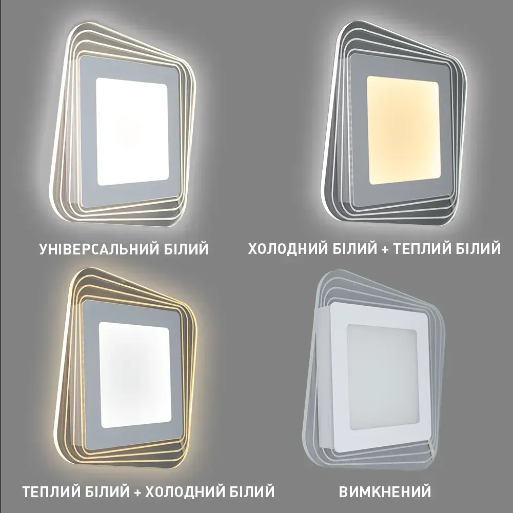 Світильник світлодіодний настінно - стельовий PLAZA 30W білий