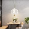 Підвісна люстра Marshmallow Lamp зі скла у білому кольорі та бронзи діаметр 33 см