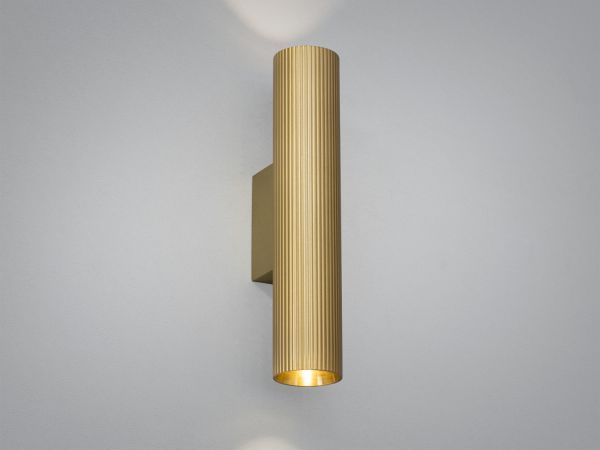 Світлодіодний золотий фасадний світильник PX-11 LED Ø 30*6 см 7 Вт