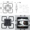 Люстра світлодіодна з пультом та додатком до телефону ROOM ICE RGB 6S 70 Вт SMART
