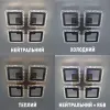 Люстра світлодіодна з пультом та додатком для телефону ROOM ICE RGB 70W 4S чорна