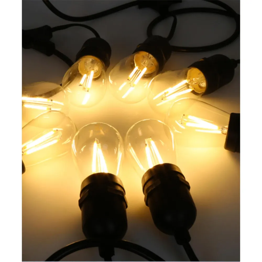 LED лампа FILAMENT 2W E27 2500K прозорий пластик
