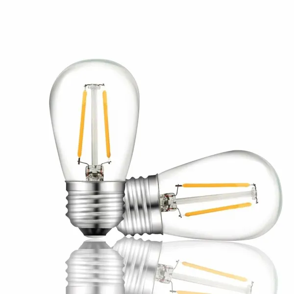 LED лампа FILAMENT 2W E27 2500K прозорий пластик