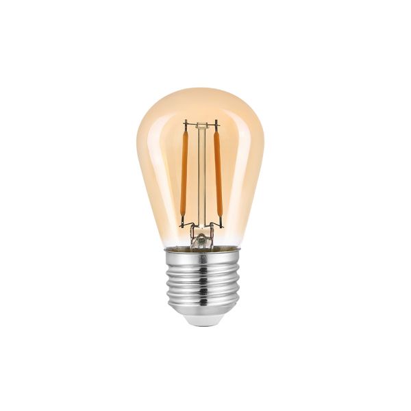 LED лампа FILAMENT S14 2W E27 2200K (бронза)