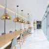 Підвісний світильник Deep Lamp зі скла в золотому кольорі діаметр 30 см