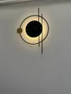 Світлодіодне бра-годинник Clock Lamp D-570 чорного кольору