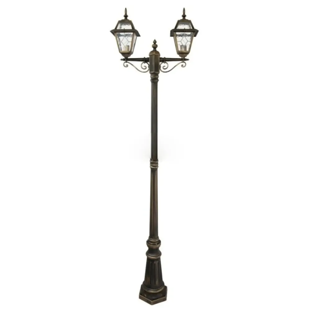 Вуличний світильник - високий стовп Faro I QMT21361-AE старе золото